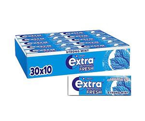 EXTRA Professional Fresh Strong Mint Lot de 30 x 10 dragées sans Sucre pour Une haleine fraîche