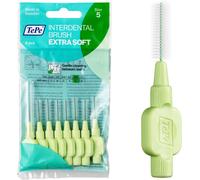 Extra Soft Interdental Brushes-Gentle Cleaning Of Interdental Gaps-1 X 8 Brushes-Diameter 0.8 Mm-Green