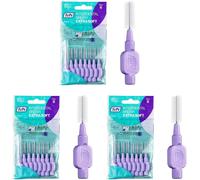 Extra Soft Interdental Brushes-Gentle Cleaning Of Interdental Spaces-1 X 8 Brushes-Diameter 1.1 Mm-Purple (Pack Of 3)