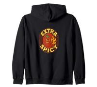 Extra Spicy Funny Food Humour Heat Lover Bold Citation Sweat à Capuche