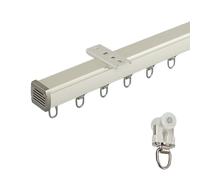 Extra Thick Curtain Track Silent Ceiling Curtain Track Room Divider - Sliding Curtain Rod For Villa/High Window/High Weight Curtain(A-1,140cm)