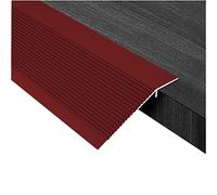 Extra Wide Non-Slip Doorway Edge Trim Wood to Tile,T-Molding Floor Transition Strip Reducer, 35 39 43 47 51 55 59 Inch Long(Red,Long 110cm/43.3in)