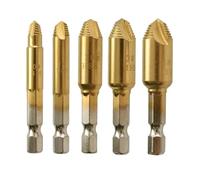 Extracteur À Vis Compactement 5 Pièces Ensemble Pour Les Correctifs Rapides Par Et Utilisateurs Domicile Avec Un Déménagement Vis Endommagé Par Technologie De Filetage Inversé