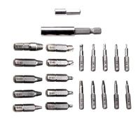 Extracteur À Vis, Kit De Déménagement À Vis Dénudé, Jeu De Bits De Boulon Cassé | Porte-bite Magnétique Et Conception De Forage Inversé | 22 Pièces, Pour L'amélioration De La Maison Et L'utilisation D