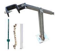 Extracteur Arrache-arbres/Souches/Piquets Métalliques, Outil Permettant D'économiser de La Main-d'œuvre pour Retirer Les Poteaux en Béton(12cm(4 3/4") Clamp)