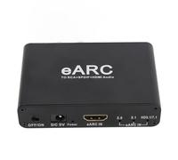 Extracteur Audio EARC, Convertisseur Audio EARC 192 KHz vers HDMI Optique/SPDIF L/R, Extracteur de Son AUX 3,5 Mm, Adaptateur Audio HDMI EARC/ARC vers Optique pour Amplificateur