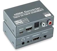 Extracteur Audio HDMI 2.0, HDMI vers RCA 4K 60Hz YUV4:4:4 HDR, adaptateur convertisseur Audio HDMI 4K vers optique TOSLINK SPDIF