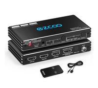 Extracteur Audio HDMI 2.1 eARC 4K 120 Hz 2 x 2 VRR ALLM HDCP2.3 Arc HDR10 CEC SPDIF Optique et Sortie Audio 3,5 mm, commutateur HDMI 2 entrées 2 Sorties IR télécommande Dolby Digital EDID pour PS5
