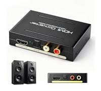 Extracteur Audio HDMI, 4K Extractor, Avec SPDIF Audio Analogique R/L, Adaptateur HDMI Compatible PS4, Console de Jeu, PC HDTV, Supporte 4Kx2K 3D