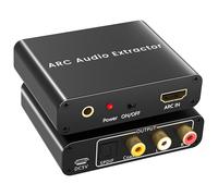 Extracteur Audio Hdmi Arc 192 Khz,Adaptateur Hdmi Arc Capable De Convertir Les Signaux Numériques En Signaux Optiques,Coaxiaux,3,5 Mm Et Rca,Convertisseur Dac Pour Hdtv,Amplificateur[Z2826]