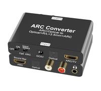 Extracteur audio HDMI ARC 192 kHz DAC, convertisseur audio Tendak ARC/optique Toslink SPDIF vers SPDIF RCA L/R 3,5 mm, adaptateur audio stéréo auxiliaire, adaptateur TV audio HDMI ARC et convertisseur