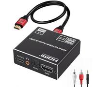 Extracteur audio HDMI ARC 4K 60 Hz HDMI vers 3,5 mm, convertisseur numérique analogique DAC 192 kHz, optique SPDIF Toslink et sortie audio stéréo 3,5 mm, prend en charge LPCM 7.1/DTS/DSD