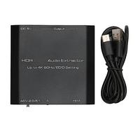Extracteur Audio HDMI, Convertisseur Séparateur D'Adaptateur Audio HDMI HDR 4K Prend en Dolby Digital DTS 5.1 PCM, Adaptateur Convertisseur Audio HDMI Compatible pour DVD,