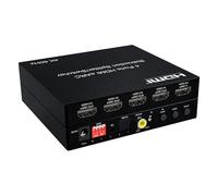 Extracteur Audio HDMI eARC, 2/4 ports bi-directionnel HDMI eARC Audio extracteur 4K 60Hz HDMI Toslink SPDIF COAXIAL 5.1CH Switch Audio HDMI & convertisseur Splitter (4 ports HDMI)
