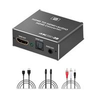 Extracteur Audio HDMI HDCP CEC + TOSLINK SPDIF optique + convertisseur Audio RCA 3.5mm 4K x 2K 3D HDMI adaptateur séparateur Audio