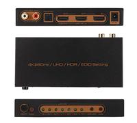 Extracteur Audio HDMI Ultra HD 4K 60 Hz 18 Gbit/s 2.0 EARC/Arc - Convertisseur Avec Sortie Audio Optique et HDMI - Compatible Dolby/DTS