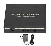 Extracteur audio HDMI vers HDMI SPDIF optique pour adaptateur audio RCA GD 100-240 V prise UE Label