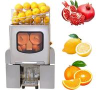 Extracteur automatique de jus d'agrumes, haute efficacité 120 W pour une pression rapide, comprend une boîte de filtre et des collecteurs de pelure pour un usage commercial