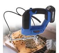 Extracteur d'abeille électrique, machine à secouer portable avec 7 vitesses de réglage, pince dentelée, compatible avec les cadres de 25 à 30 mm de largeur, batterie 2,0 Ah incluse
