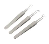 Extracteur D'acné Comédon, 3 Pièces/Ensemble Pincettes À Aiguilles Pour Éliminer Les Boutons Et Les Points Noirs, Tête Gib, Outils De Soins De La Peau