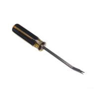 Extracteur d'agrafes d'ameublement, double tête pour enlever les agrafes et les ongles, poignée ergonomique en caoutchouc antidérapant, acier durable pour meubles, tapis (jaune)