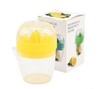 Extracteur d'agrumes manuel pour citron, orange, citron vert avec système de levier robuste et flux de jus optimisé (jaune)