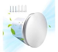 Extracteur d'air 100mm, Ventilateur de Salle de Bain Silencieux avec Protecteur de Chauffage, 95 m³/h 34dB IPX4 Étanche Ventilation Extracteur Dair au Plafond et Montage Mural pour Salle de Bain, WC