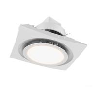 Extracteur d'Air 10po LED Intégrée 12W Neutre Extracteur d'Air | 110CFM débit puissant, lumière LED , silencieux, pour idéal 90ft², design compact