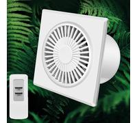 Extracteur D'air - Avec Télécommande Et Clapet Anti-retour Extracteur D'air Silencieux Extracteur Salle De Bain Peut Être Monté Sur Verre/mur Convient Pour Salle De Bain Cuisine