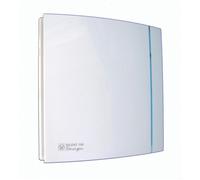 Unelvent Aérateur axial SILENT 100 CRZ Design, ultra-silencieux, temporisé 1-30 min, clapet 403501