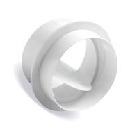 Extracteur d'air en ligne avec clapet anti-retour, obturateur de ventilation en plastique ABS pour le contrôle du flux d'air, composant de ventilation de conduit de diamètre blanc 200mm