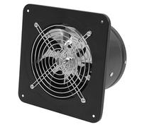 Extracteur d'air mural pour cuisine, salle de bain - Extracteur en métal - 50 W - 2600 tr/min - Silencieux - 60 dB - Pour fenêtre, grenier, garage, clapet de sécurité - 23 x 23 x 14 cm - Prêt à