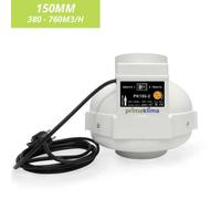 Extracteur d'air - Prima Klima - 2 vitesses 380/760m3/h - 150mm