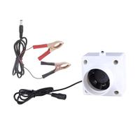 Extracteur d'air puissant 12 V - 50 mm - Silencieux - 50 - Convient pour les cuisines, salles de bains, extraction d'air intérieur, évacuation d'air de stockage