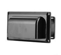 Extracteur d'air silencieux 12 V avec structure en maille - Boîtier en plastique résistant aux intempéries - Pour camping et bateau - Montage facile - Noir ou blanc