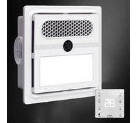 Extracteur D'air Silencieux,Avec Chauffage Et Ventilation Extractive,extracteur Salle De Bain,éclairage LED, Chauffage 2800W,pour Salles De Bains Et Toilettes