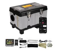 Extracteur d'air tubulaire, Chauffage auxiliaire 8kW AC et 12/24V DC avec mode haute altitude et mode ventilation Chauffage portable ultra silencieux(TB-10)