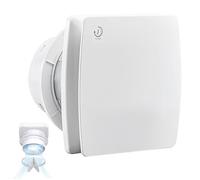 Extracteur d'air, Ventilateur de Salle de Bain 12W/34dB, Ø100 mm, Silencieux et Puissant, 2400 tr/min, IPX4, Delaytime Adjustable