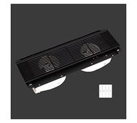 Extracteur d'Air Ventilateur Rectangulaire Caché Grille de Plafond Ventilateur D'échappement Double Moteur Puissant Double Core, Blanc/Noir, 40W×2 Ventilateur de Conduit(D)