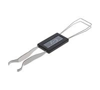 Extracteur d'arbre en métal pour clavier mécanique pour outil de démontage de touches en acier avec touches antidérapantes blanches. Extracteur de touches en métal DuckyKeycap KitRubber Keycaps Stand