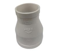 Extracteur de bois Réducteur de tuyau sous vide Adaptateur PVC Fixation Accessoires 50 mm à 75 mm Blanc