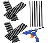 Extracteur de bosses à colle chaude | Bandes de bâton de colle thermofusible noire,Bâtons de adhésifs solides pour Auto Audio Art Craft Home Office Project Craftwork Fix & Repairs