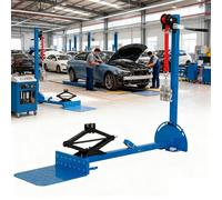 Extracteur de bosses robuste pour carrosserie, force de traction de 600 kg, réglage gauche/droite de 120°, plage de hauteur de 100 à 920 mm avec treuil manuel, pour seuils de porte et passages de ro