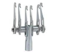 Extracteur de bosses SustVita à 6 doigts avec griffe de traction en métal, un crochet d'extraction de bosses réglable pour le travail de la tôle automobile et un outil