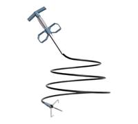 Extracteur de bouchons de canalisation, pince à quatre griffes, outil de débouchage en pliable, extracteur de cheveux, tige de nettoyage de tuyau, kit de nettoyage d'égout flexible pour salle