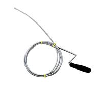 Extracteur de bouchons manuel en métal de 3 m pour éviers, canalisations, toilettes, nettoyage efficace des cheveux, débris alimentaires et ordures, outils de plombier essentiels pour cuisine, salle