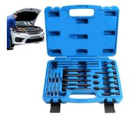Extracteur de bougie de préchauffage en acier portable avec étui | Kit de réparation de bougies de préchauffage pour harnais endommagé, filetage de coffre, retrait d'extraction