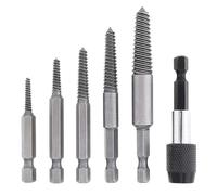 Extracteur de boulons endommagés - Débrancher à vis, outil d'écrou | 6 pièces Easy Out Set pour décoller de la fixation en déshabitation Professionnel Carpentier Hobyiste électricien Artiste Homeo