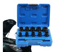 Extracteur de Boulons Hexagonaux | 11 Pièces Antirouille Universel Extraction Facile Résistant,Extracteur de Boulons et Vis à Tête Hexagonale | Pour Maintenance Réparation Auto