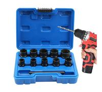 Extracteur de Boulons Hexagonaux | 11 Pièces Enlèvement D'Écrous Universel Antirouille Facile,Extracteur de Boulons et Vis à Tête Hexagonale | pour la Maintenance d'Équipements et la Réparation en Ate